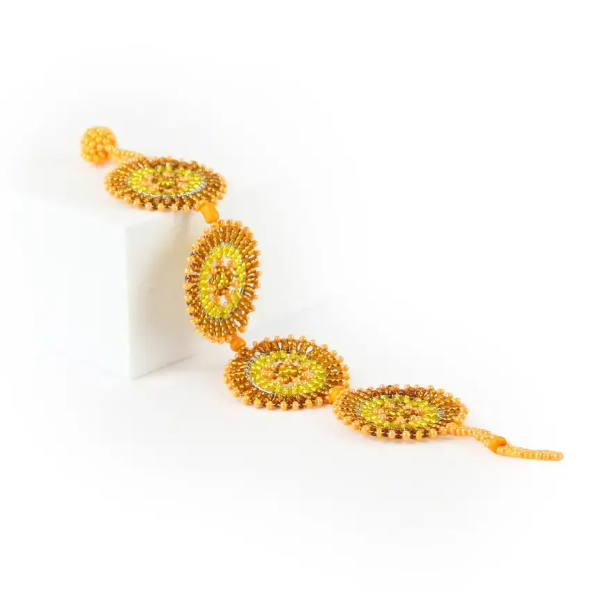 Contemporary Beaded bracelet - disc - African jewelry