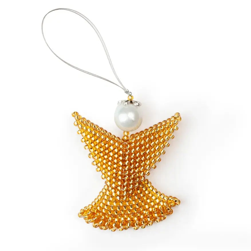 Beaded angel - Christmas ornament