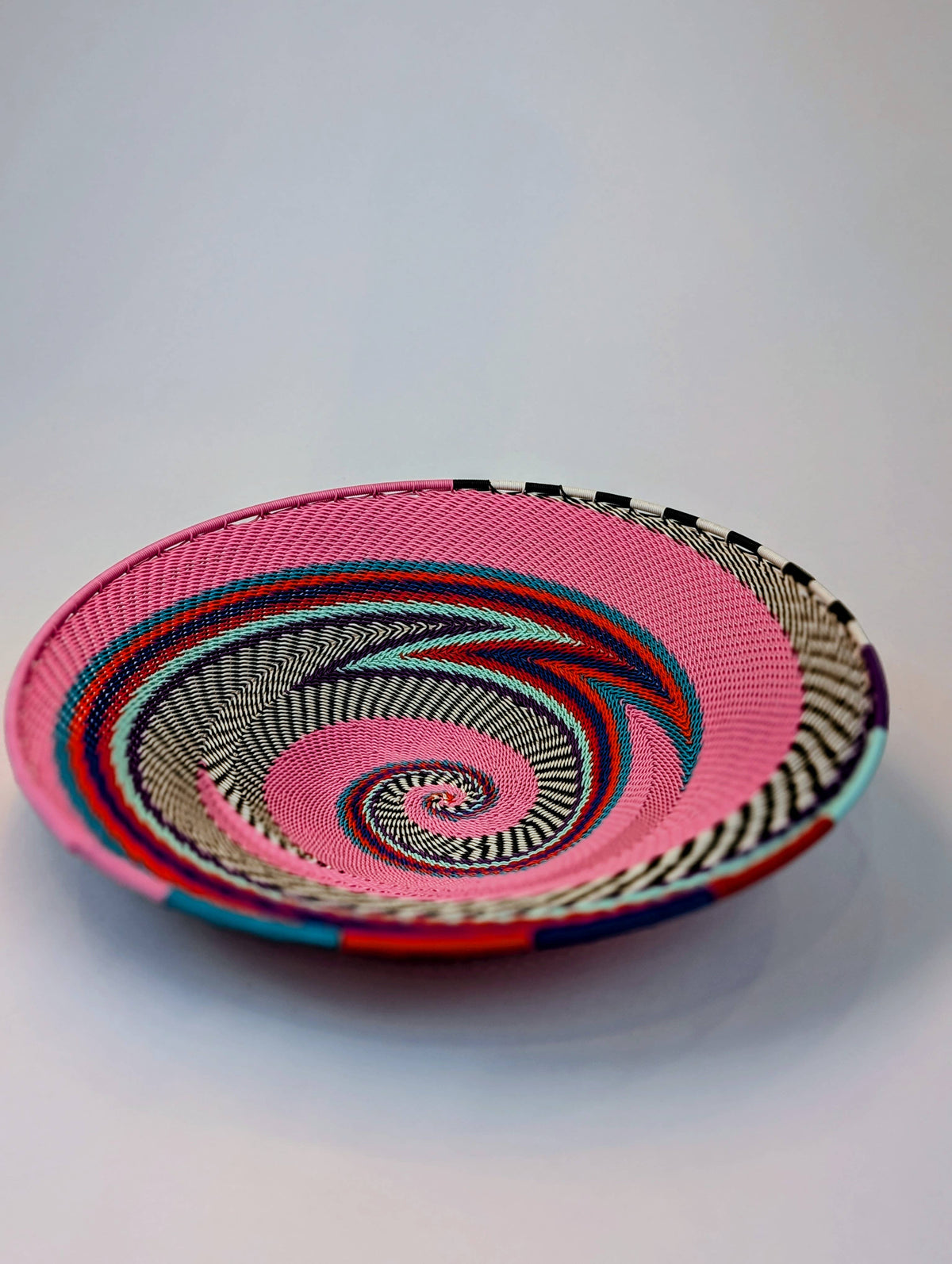 Handcrafted Basket - Telephone wire (Half Lampshade)