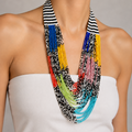 Beaded Necklace - Handmade with African beads