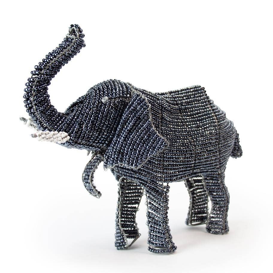 Big 5 African Safari Animals - Beaded Wire Sculpture 