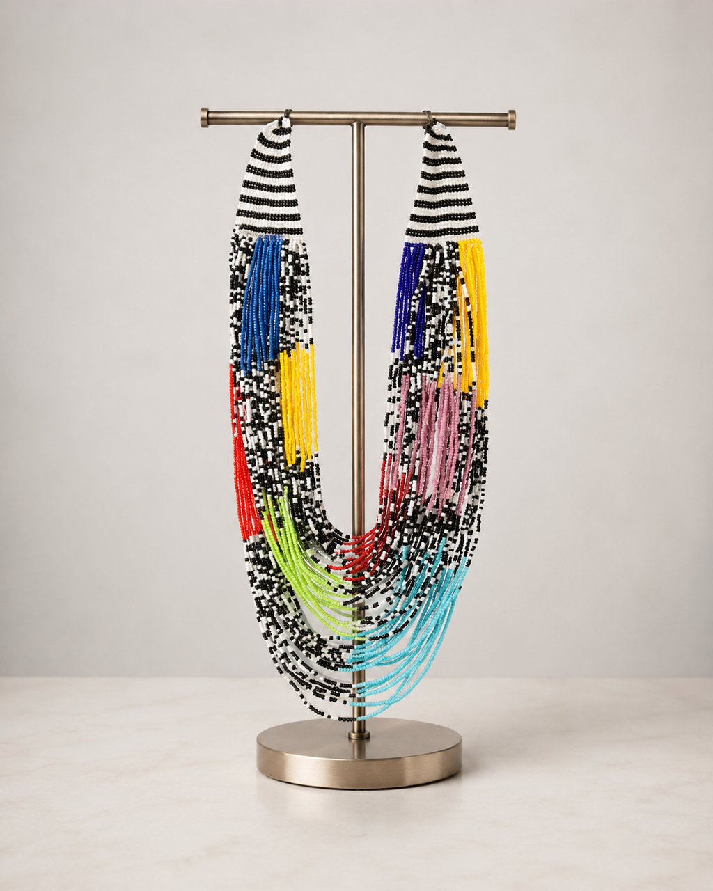 Beaded Necklace - Handmade with African beads