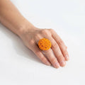 Traditional Beaded Ring - Circle - African beads