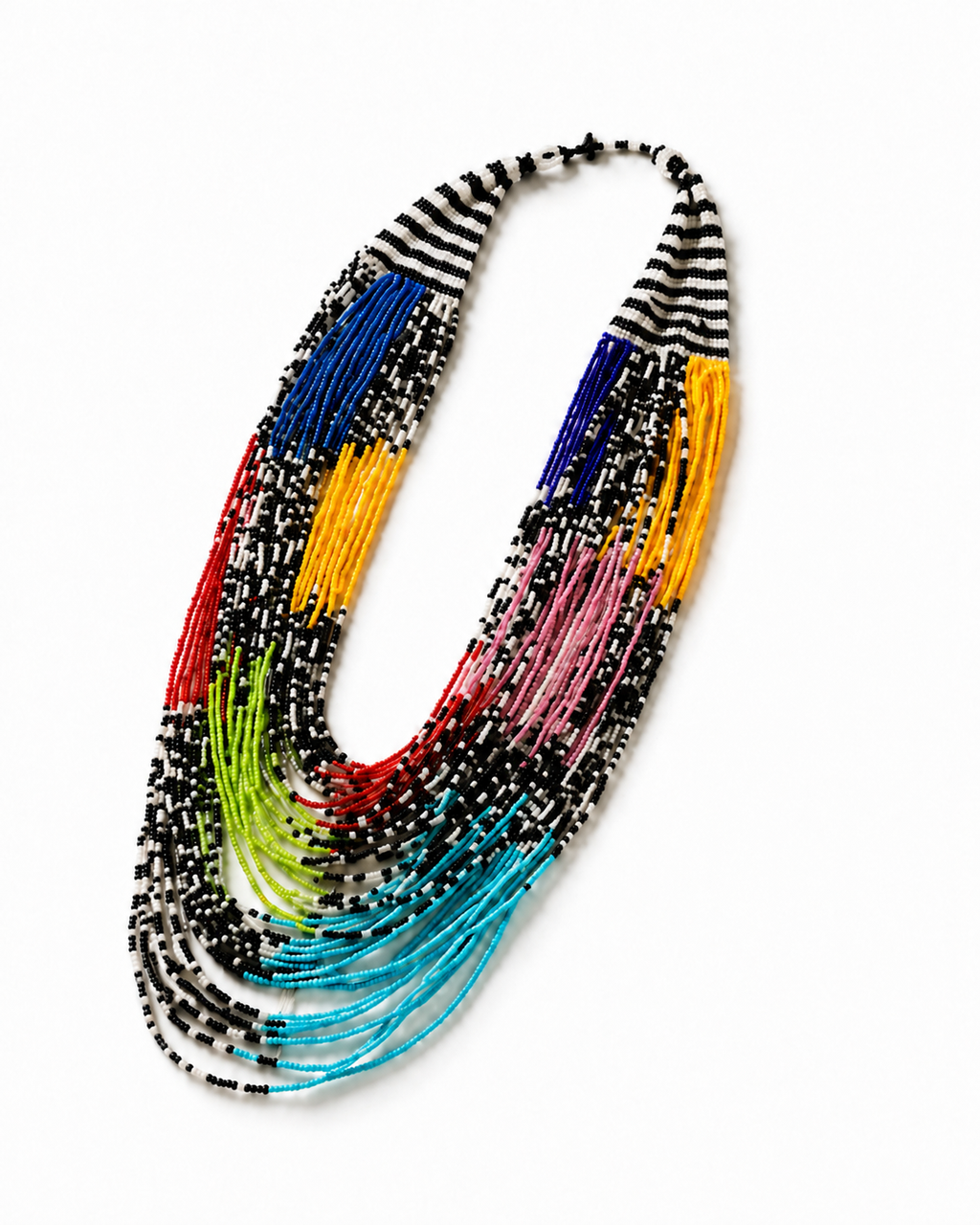 Beaded Necklace - Handmade with African beads