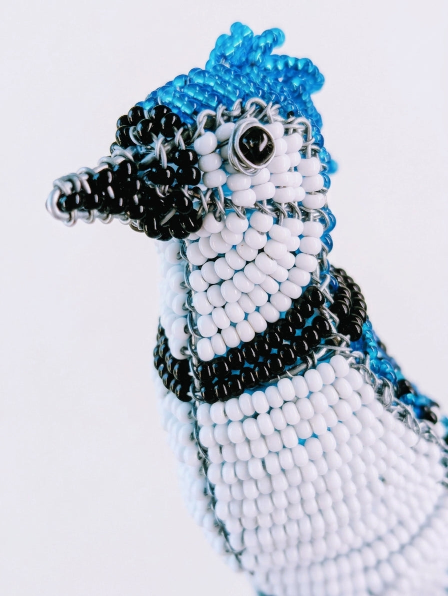 Artisan Beaded Bird Stakes - Ethnic, Eclectic, African Beads