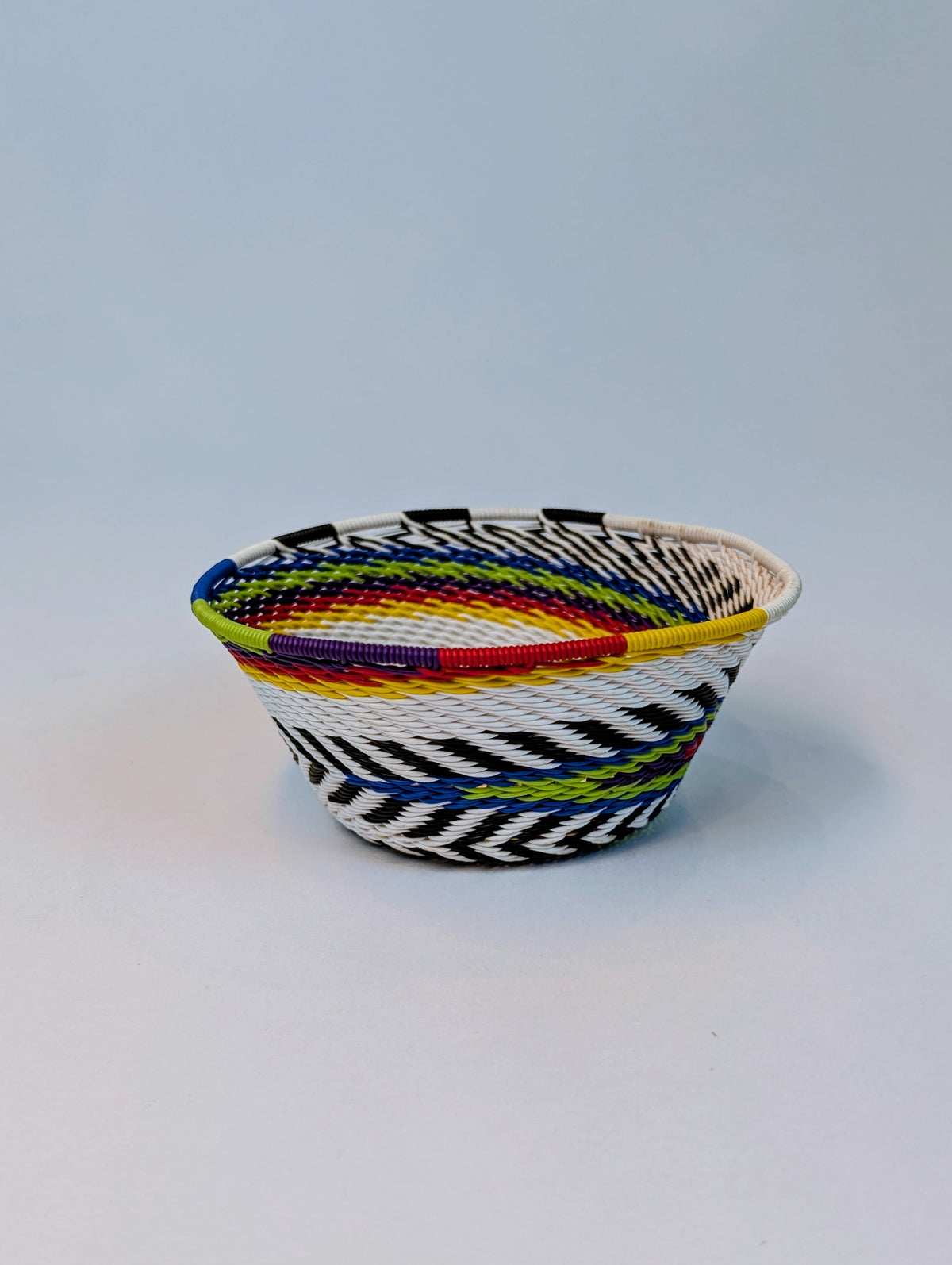 Handwoven Telephone Wire Basket Medium
