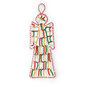 Beaded angel ornament - flat