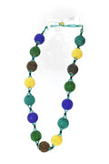 Beaded necklace - handmade loose ball - African jewelry