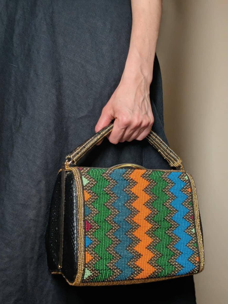 Fully Beaded Bag - handmade