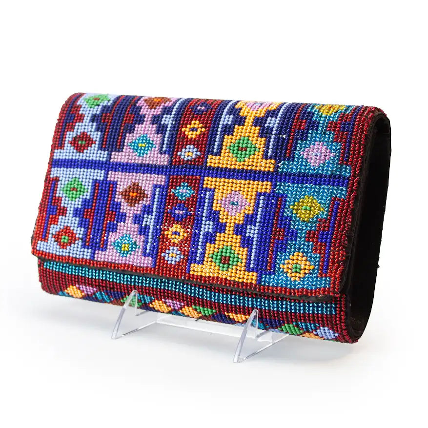 Fully Beaded Clutch Bag - handmade