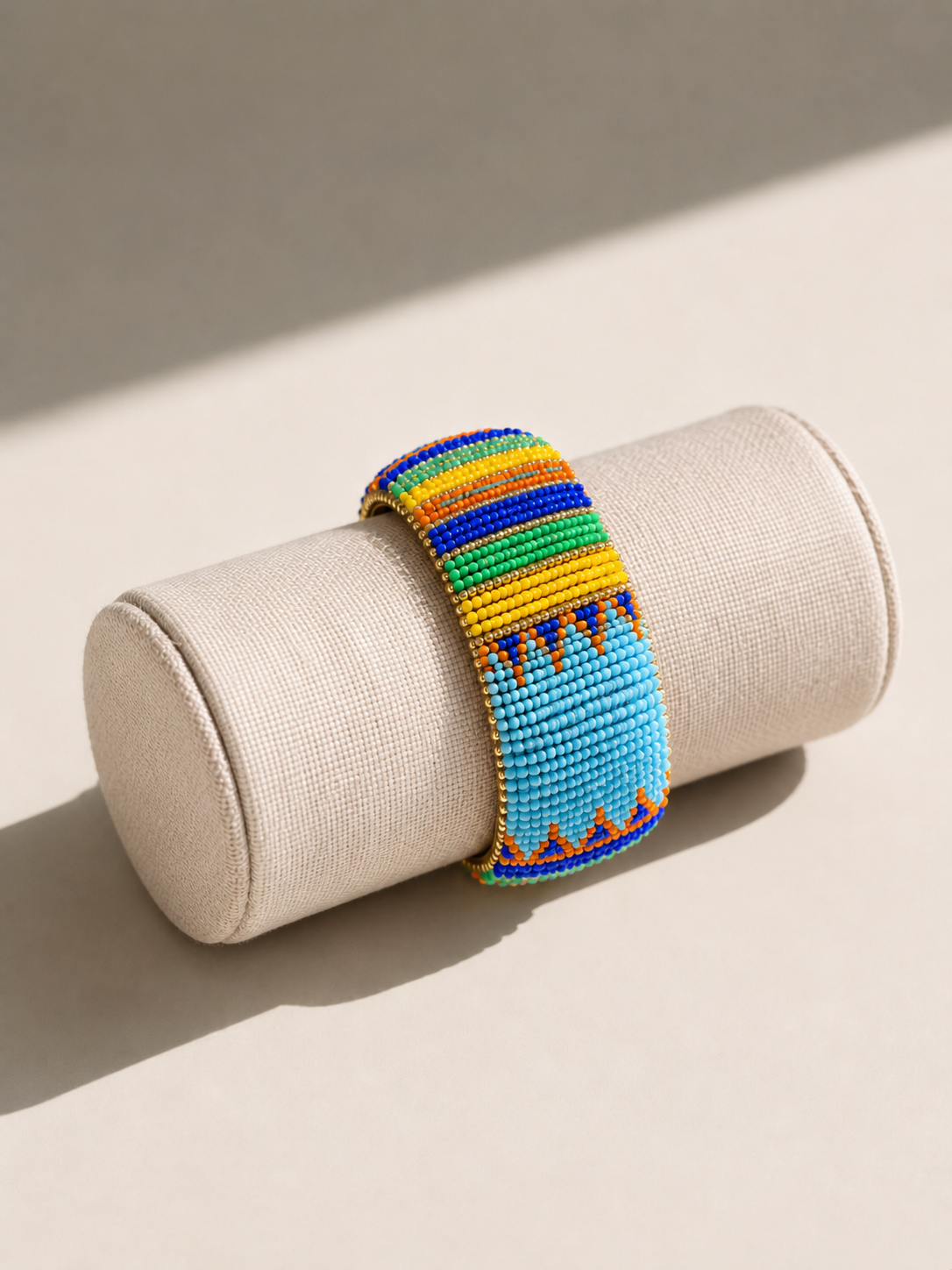 Beaded Bangle Bracelet - Handmade African jewelry